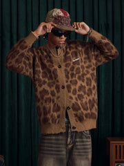 Aelfric Eden Leopard Graphic Cardigan