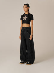 Aelfric Eden Wrinkle Baggy Barrel Jeans