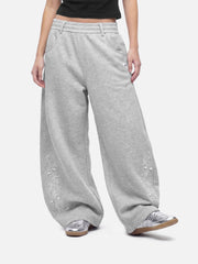 Aelfric Eden Embroidered Pearl Baggy Barrel Sweatpants