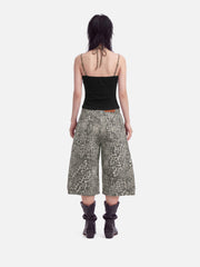 Aelfric Eden Leopard Print Longline Jorts
