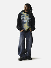 Aelfric Eden Oversized Thermal Pattern Pullover Hoodie