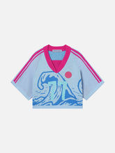 Aelfric Eden V-neck Make Waves Knit Jersey