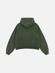 Aelfric Eden Boxy Fit Distressed Washed Hoodie