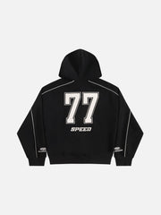 Aelfric Eden Oversized Applikation 77 Kapuzenpullover