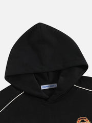 Aelfric Eden Oversized Applikation 77 Kapuzenpullover