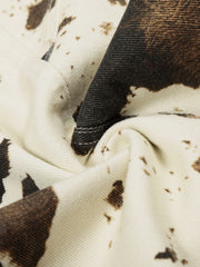 Aelfric Eden Cow Pattern Baggy Barrel Jeans