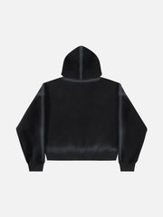 Aelfric Eden Boxy Washed Double Zip Up Hoodie