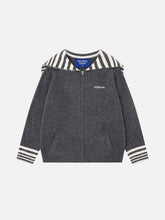Aelfric Eden Sailor Collar Knit Zip Up Cardigan