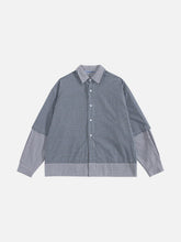 Aelfric Eden Faux Layered Plaid Long Sleeve Shirt
