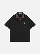 Aelfric Eden Boxy Layered Plaid Polo Tee