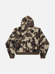 Aelfric Eden Boxy CAMO Zip Up Hoodie