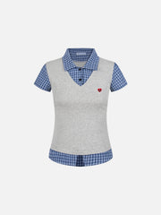 Aelfric Eden Layered Plaid Shirt Tee