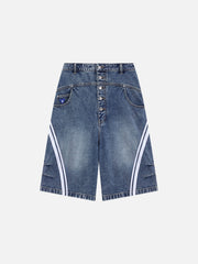 Aelfric Eden Washed Stripe Panel Jorts