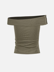 Aelfric Eden CAMO Studded Off-Shoulder Tube Top