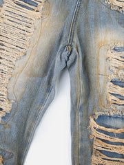 Aelfric Eden Distressed Washed Baggy Barrel Jeans