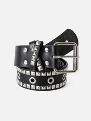 Studded Double Row Grommet Belt