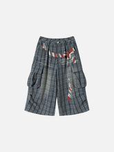 Aelfric Eden Plaid Multi Pocket Longline Shorts