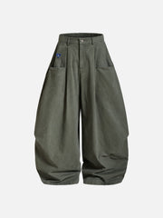Aelfric Eden Pleated Pocket Baggy Barrel Pants