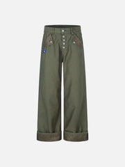 Aelfric Eden Button Pocket Cuffed Pants