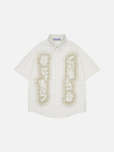 Aelfric Eden Openwork Floral Short Sleeve Shirt