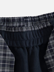 Aelfric Eden Plaid Tie Baggy Barrel Sweatpants