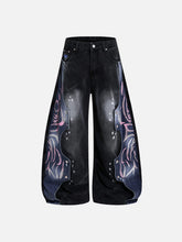 Aelfric Eden Snap Panel Baggy Barrel Jeans