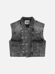 Aelfric Eden Super Boxy Fireman Clasp Denim Vest