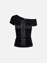 Aelfric Eden Studded Off-Ther-Shoulder Tee