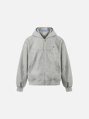 Aelfric Eden Boxy Studded Zip Up Hoodie