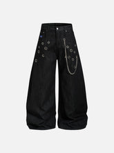 Aelfric Eden Grommet Chain Baggy Barrel Jeans