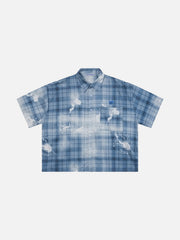 Aelfric Eden Boxy Splash Plaid Short Sleeve Shirt