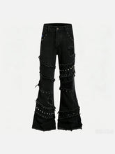 Aelfric Eden Studded Distressed Bootcut Jeans