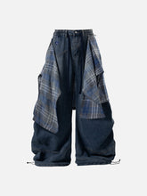 Aelfric Eden Detachable Plaid Layer Baggy Jeans