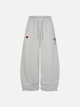 Aelfric Eden Cross Print Baggy Sweatpants