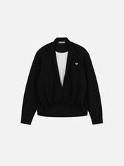 Aelfric Eden Deep V-Neck Layered Sweatshirt