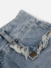Aelfric Eden Washed Frayed Jeans
