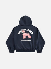 Aelfric Eden Oversized Cute Poodle Pullover Hoodie