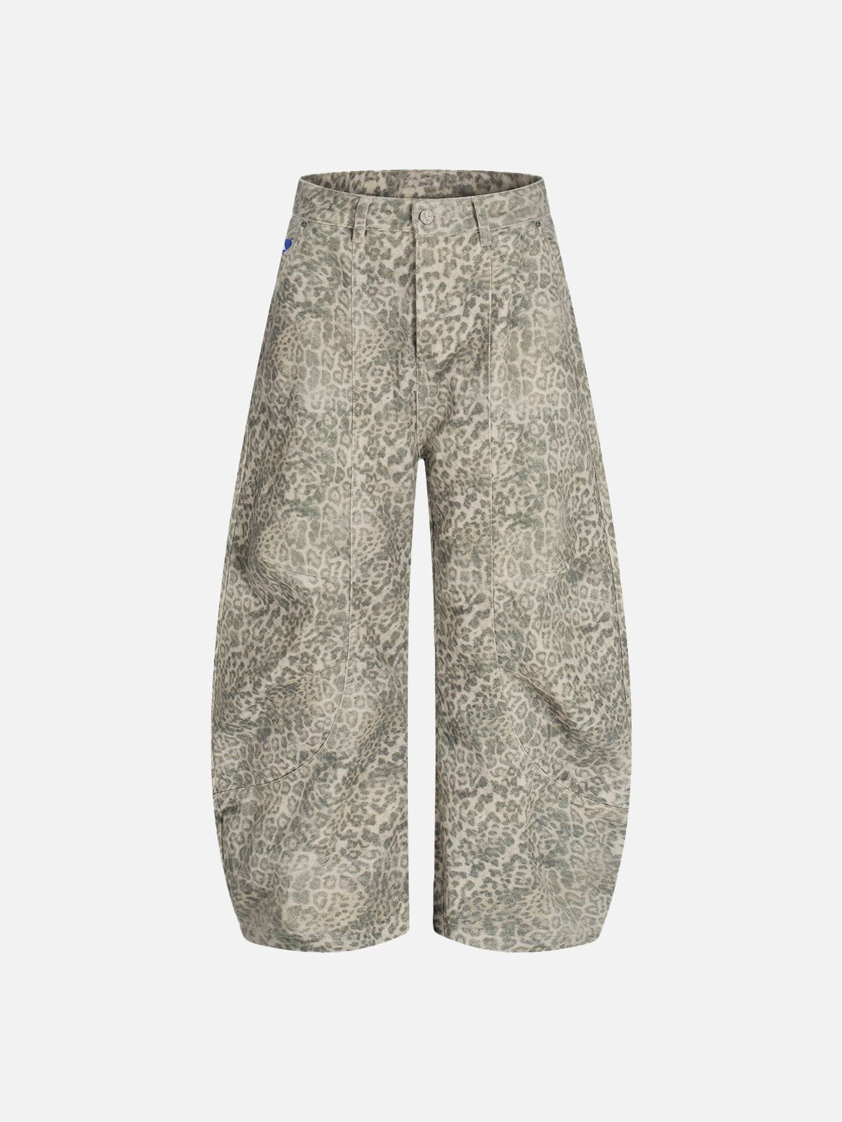 Aelfric Eden Baggy Barrel Leopard Jeans