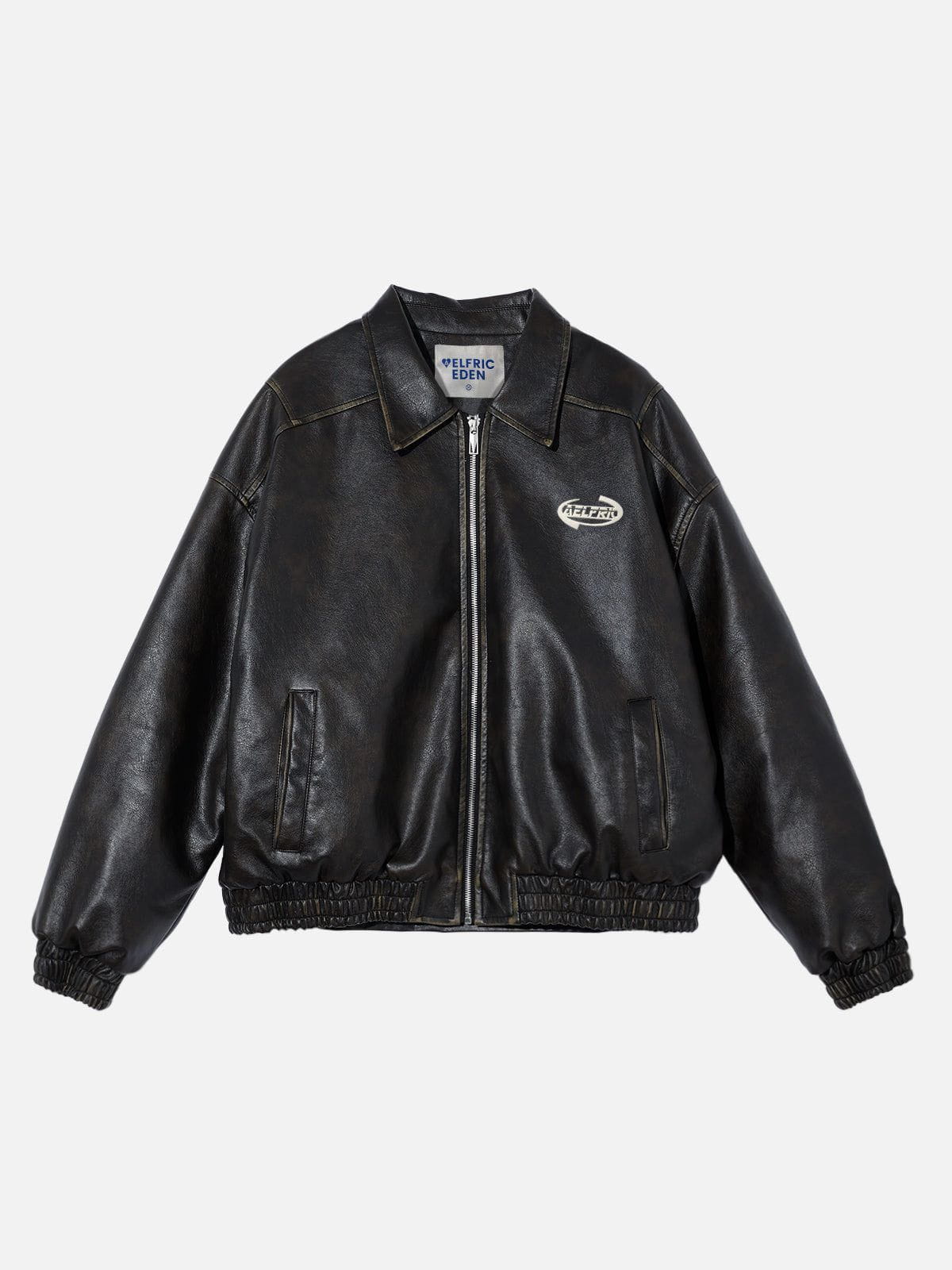 Aelfric Eden Faux Leather Cropped Jacket