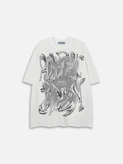 Aelfric Eden Futuristic Liquid Metal Design Tee
