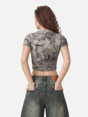 Aelfric Eden CAMO Forest Cropped Baby Tee