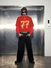 Aelfric Eden 77 Graphic Layered Long Sleeve Tee