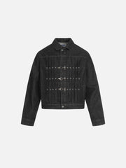 Aelfric Eden Pleated Metal Button Denim Jacket