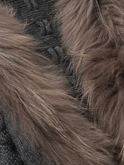 Aelfric Eden Faux Fur Collar Cardigan
