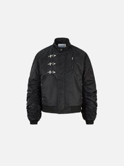 Aelfric Eden Faux Fur Buckle Bomber Coat