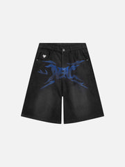 Aelfric Eden Flame Graphic Jorts
