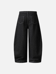 Aelfric Eden Pinstripe Baggy Barrel Jeans