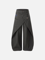 Aelfric Eden Wrap Panel Baggy Barrel Pants
