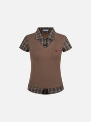 Aelfric Eden Layered Plaid Shirt Tee