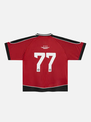Aelfric Eden Boxy V-Neck Panel Jersey Tee